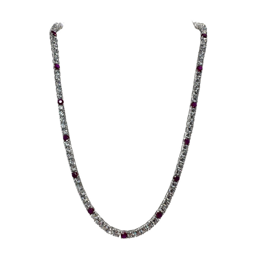 Ruby Collection Tennis Necklace