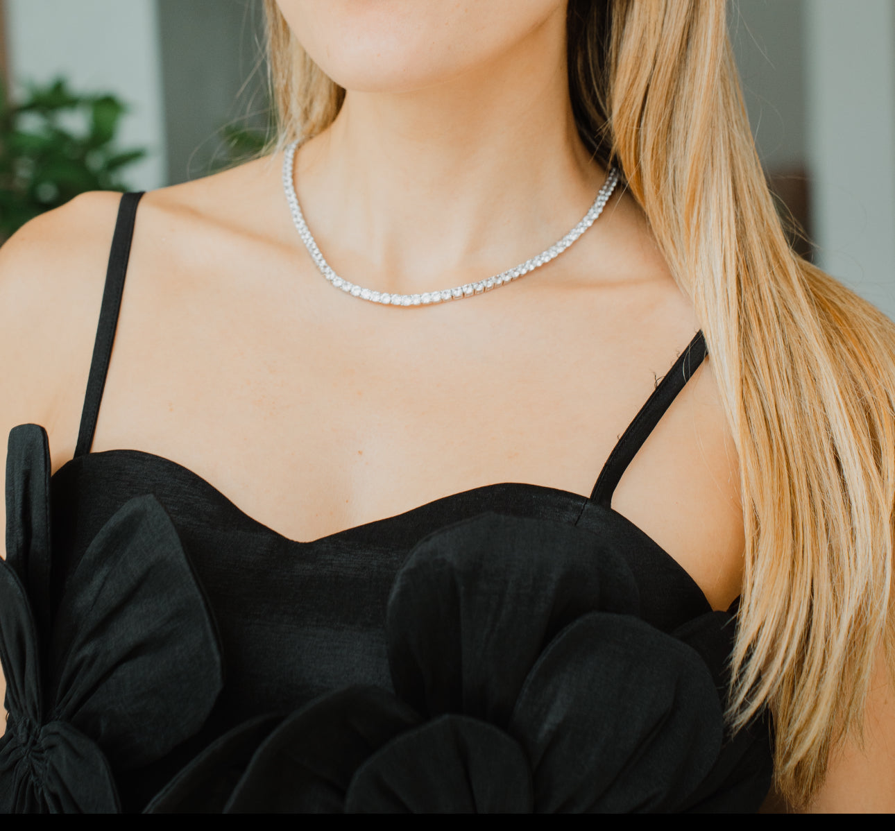 Collection Silver Tennis Necklace