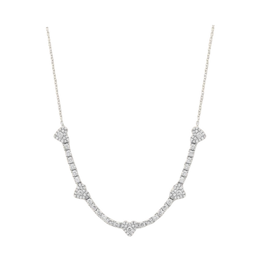 Hearts Pave Necklace