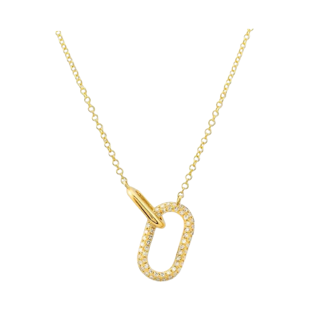 Link Pave Necklace