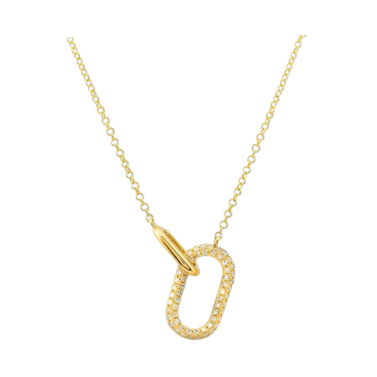 Link Pave Necklace