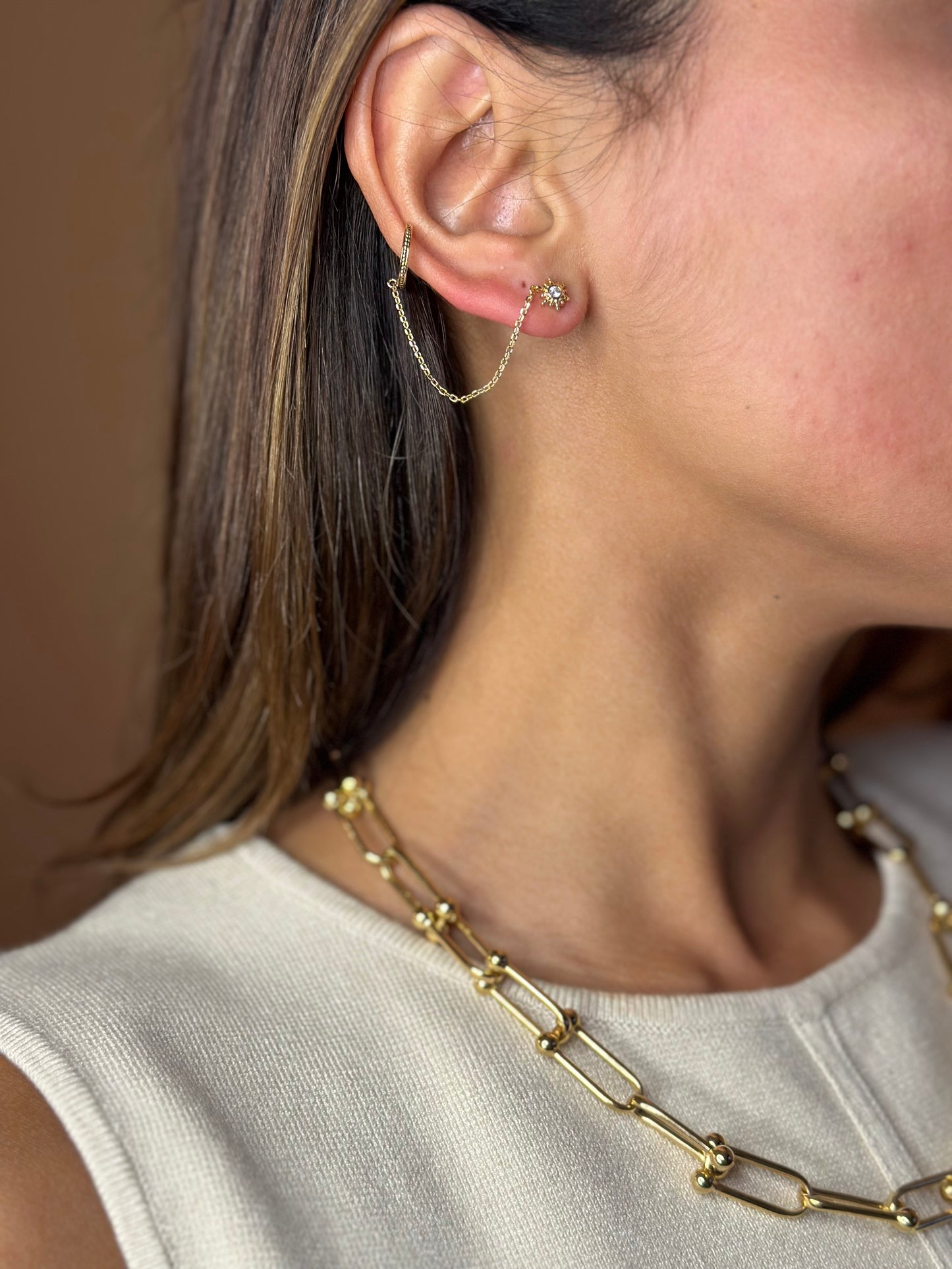 Sun Cuff  Earring