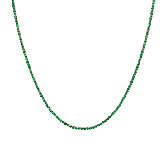 Emerald Tennis Necklace