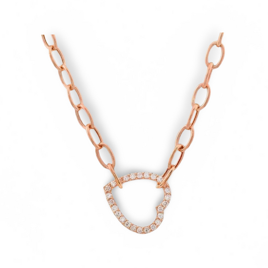Paperclip Heart Necklace