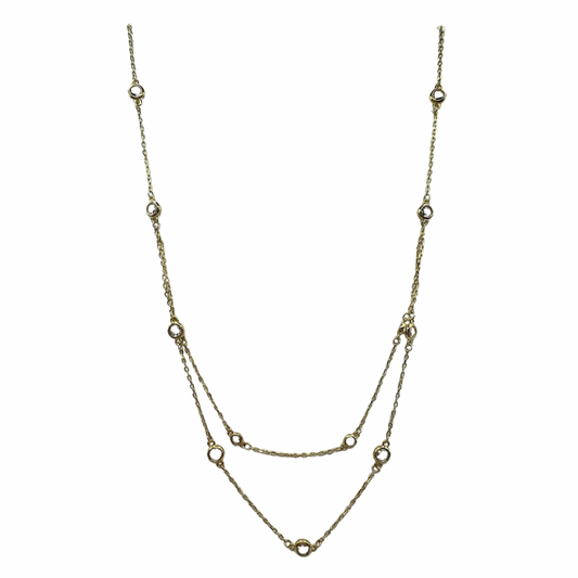 Double Strand Gem Necklace