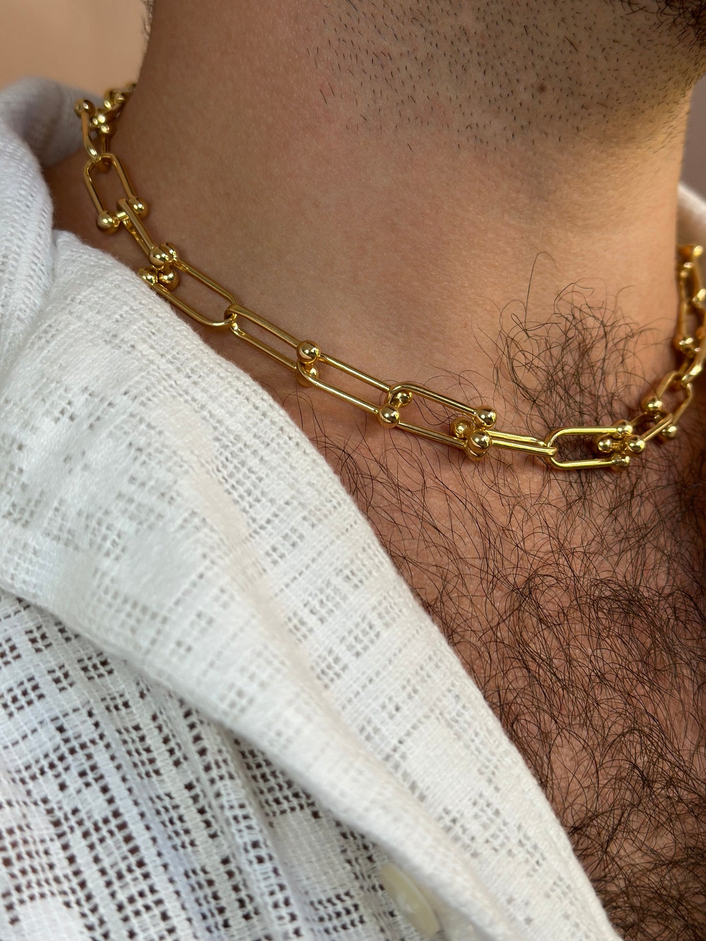 Men's Chunky Gold Filled Necklace