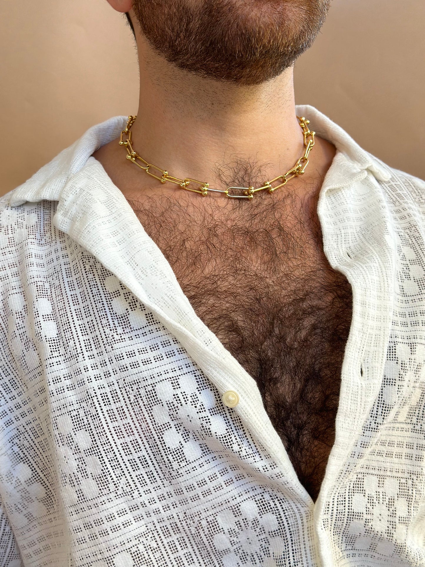 Men's Chunky Gold Filled Necklace